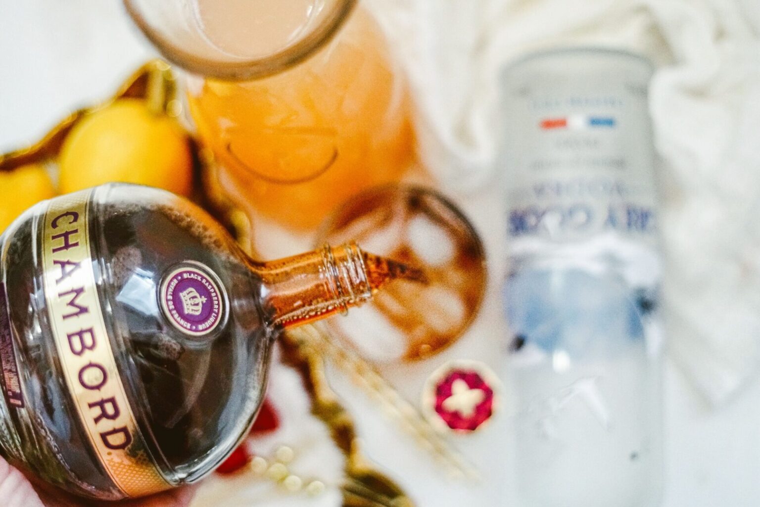 Vodka Raspberry Lemonade Cocktails and Appetizers