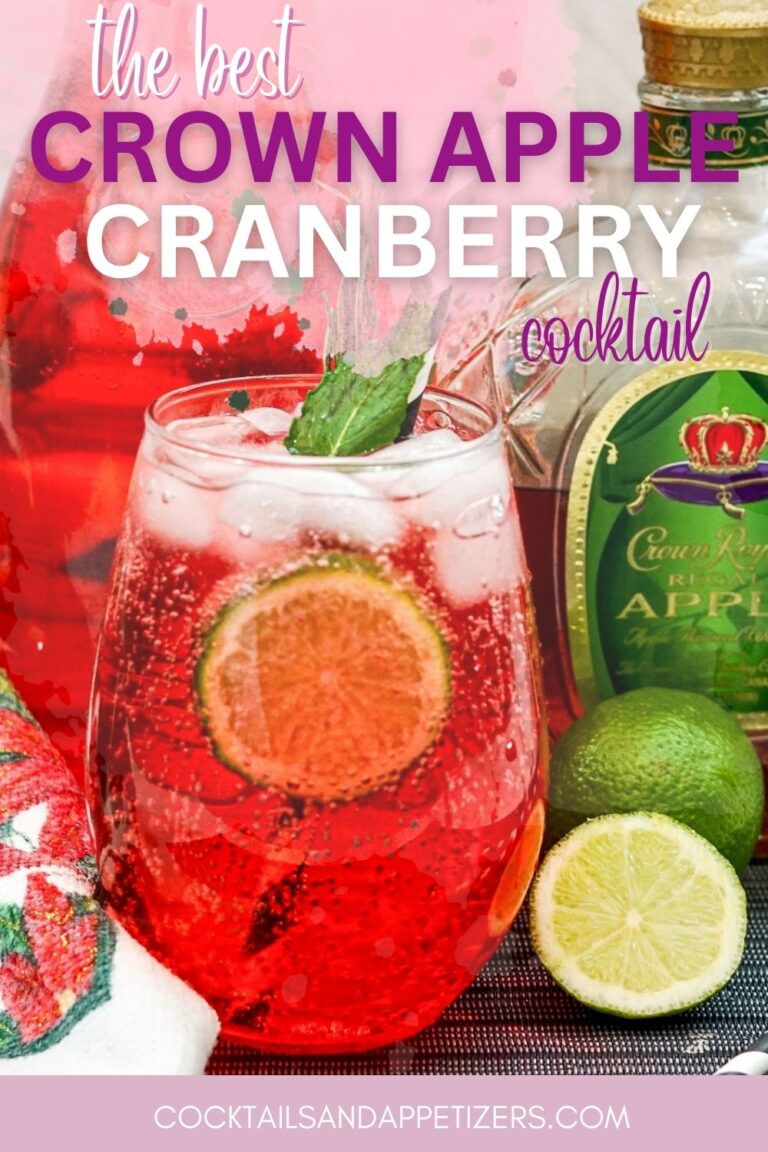Crown Royal Apple Cranberry Ginger Ale Cocktails and Appetizers