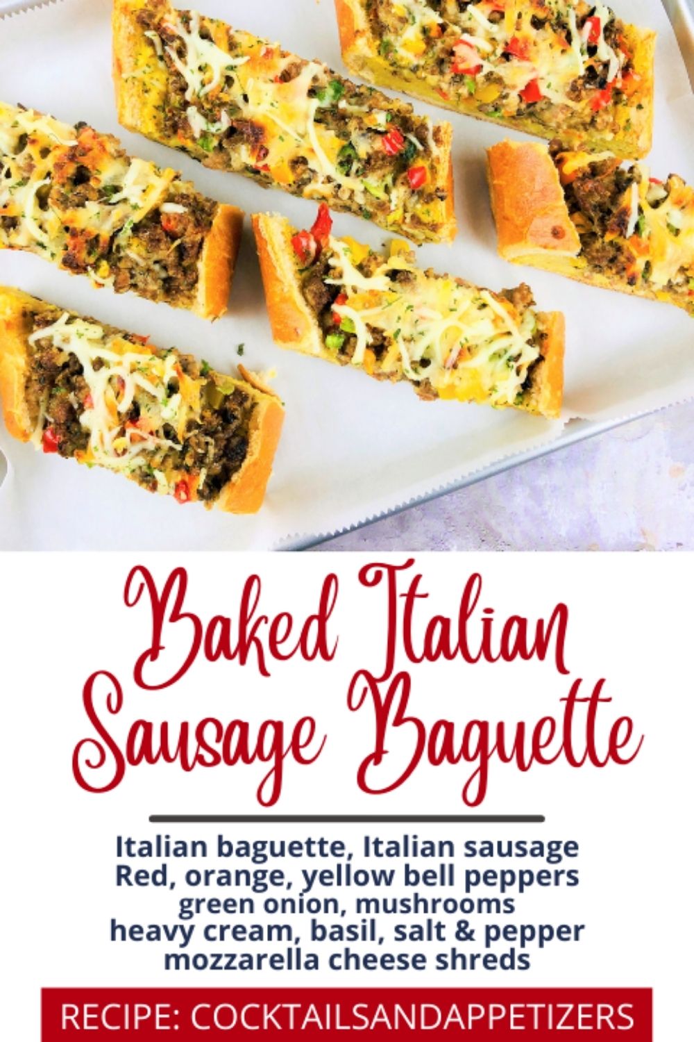 Italian Sausage Baguettes