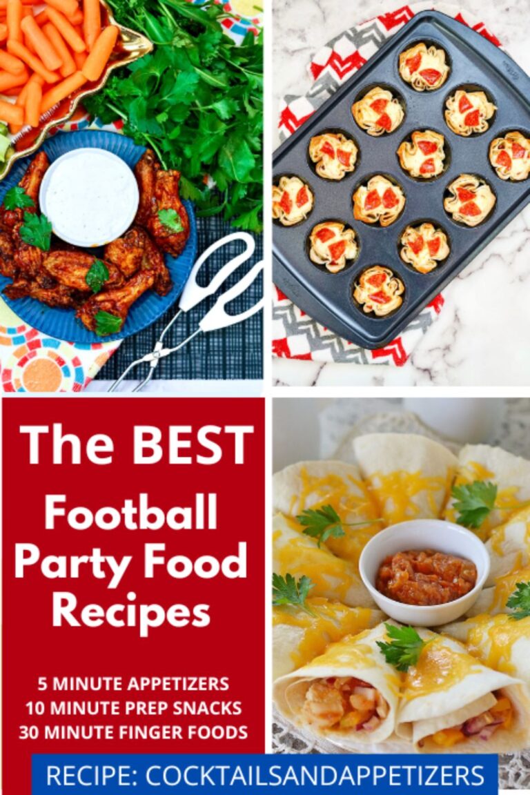 Football Party Food - Cocktails and Appetizers