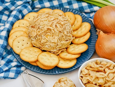 French Onion Cheese Ball - Cocktails and Appetizers