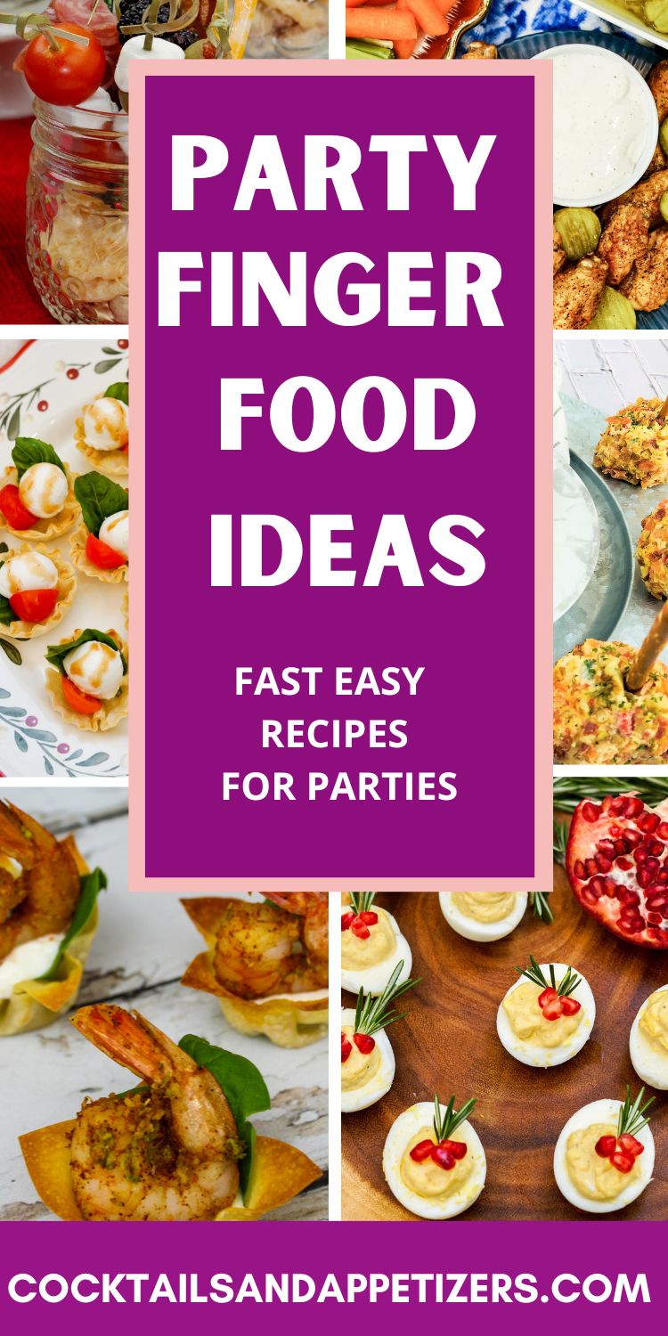 Party Food recipes for simple appetizers.