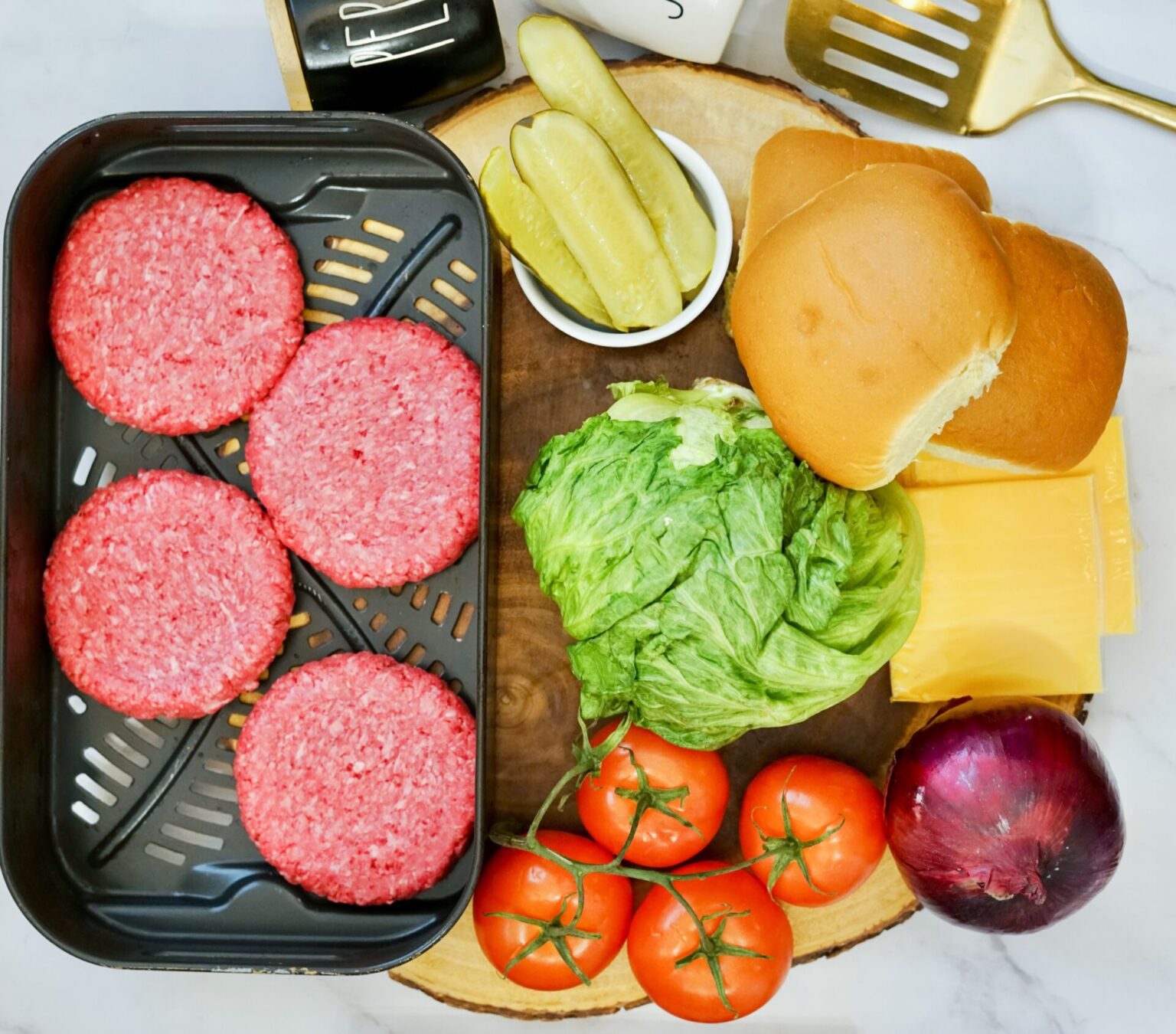 Air Fryer Hamburger Steak Cocktails and Appetizers