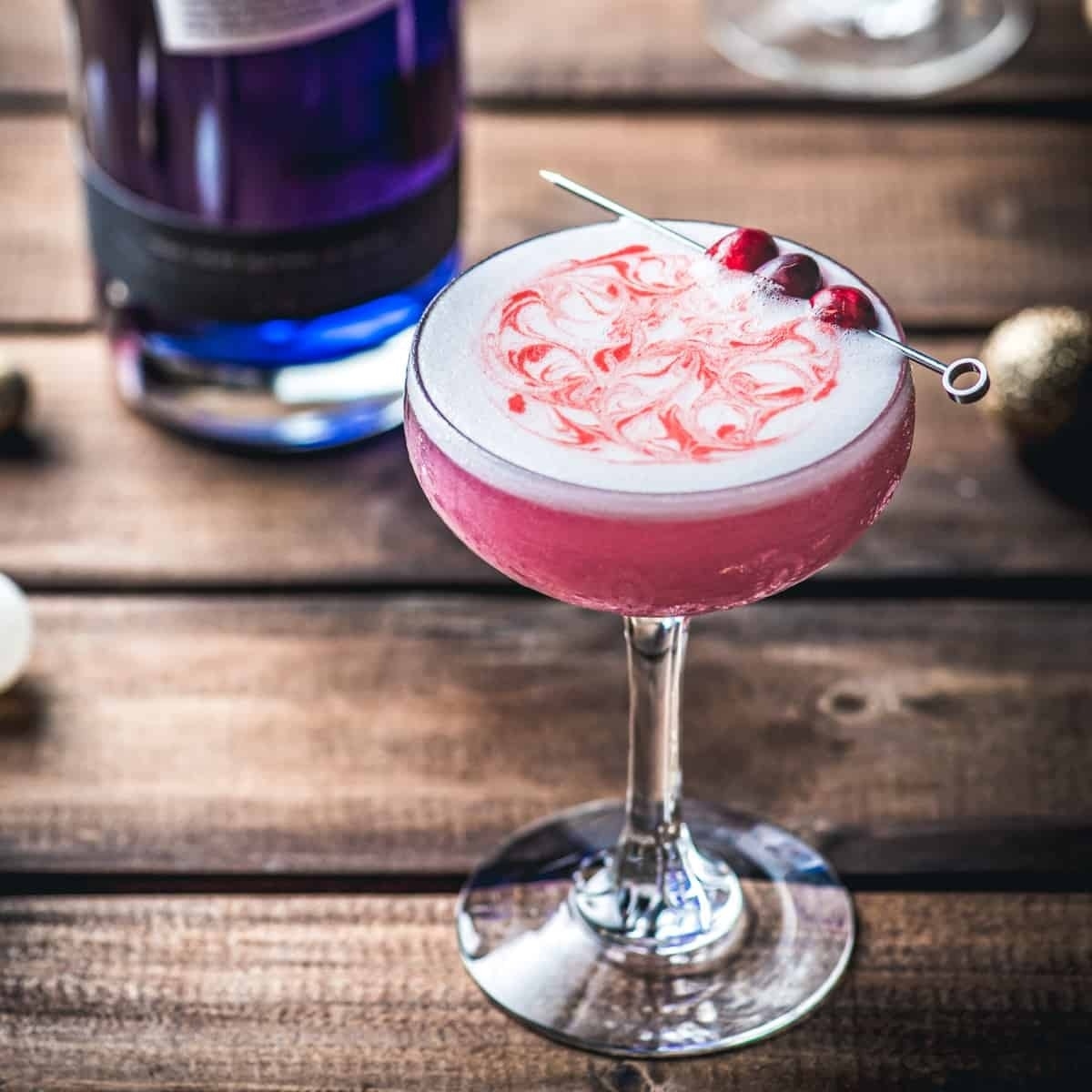 Frosted Cranberry Empress Gin Cocktail