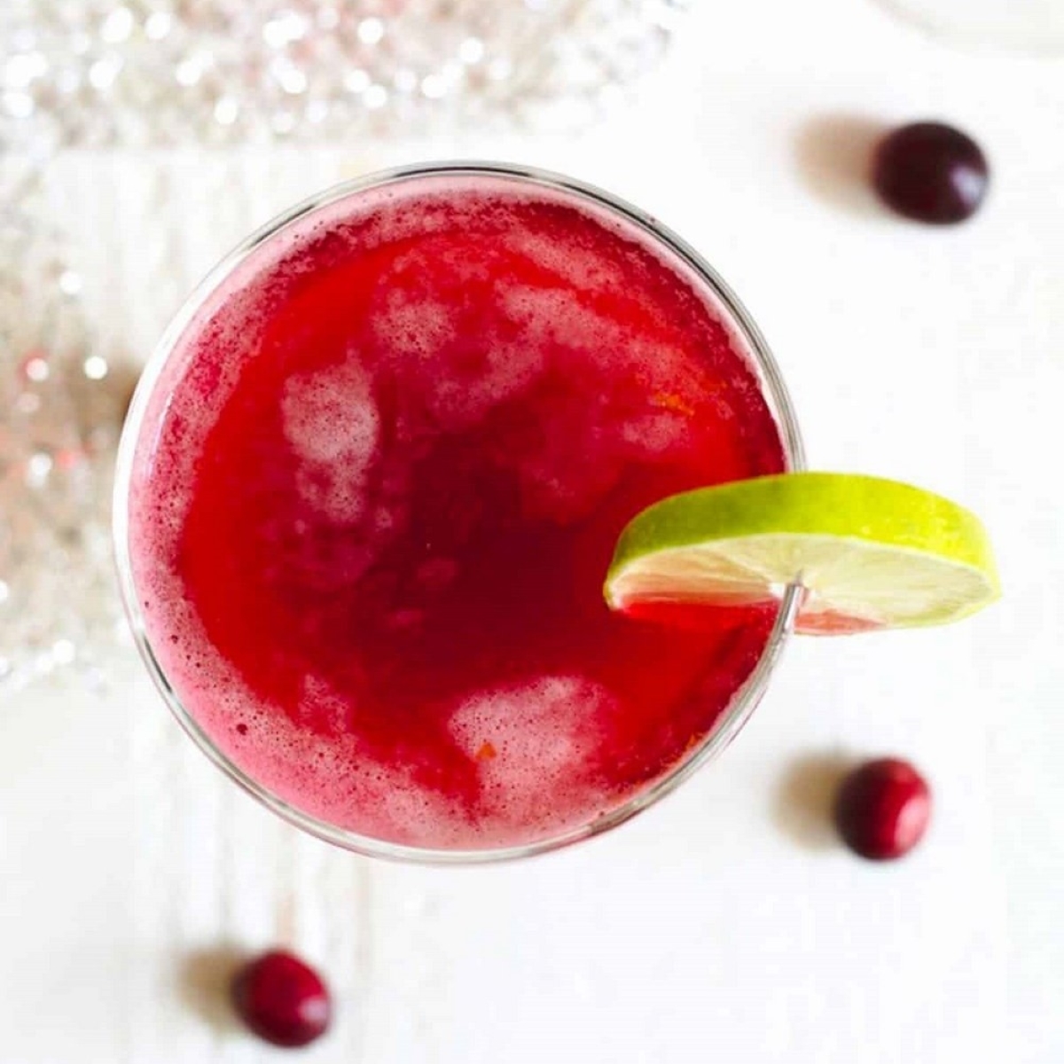 Rum Cranberry Simple Syrup Cocktail